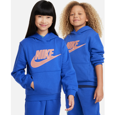 L Hoodies Nike Sportswear Club Fleece Big Kids' Hoodie in Blue, FD3029-480 Blue