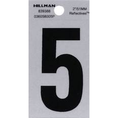 Hillman Group 839388 2 Reflective Mylar Square Cut Adhesive Number