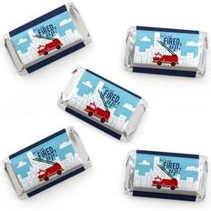 Emergency Vehicles on sale Big Dot of Happiness Fired up fire truck mini candy bar wrapper stickers party favors 40 ct