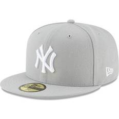 Caps New Era Mens Yankees 59Fifty Basic Cap Mens White/Grey