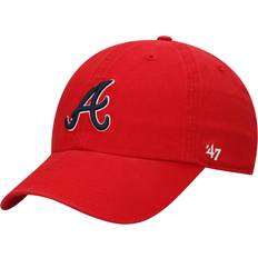 '47 Sports Fan Apparel '47 Men's Red Atlanta Braves Clean Up Adjustable Hat