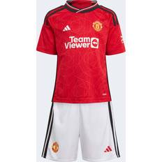 Soccer Uniform Sets adidas 2023-24 Manchester United Toddlers Home Mini Kit, 2T