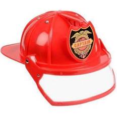 Aeromax firefighter helmet w/visor, red, adj