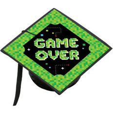 Big Dot of Happiness Game over video game graduation cap decorations kit grad cap cover