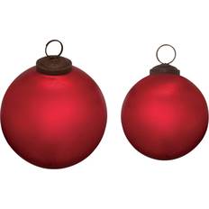 Melrose Frosted Glass Ball Christmas Tree Ornament