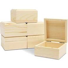 Sorbus Unfinished Wood Crates, Organizer Bins, Wooden Box, Cabinet