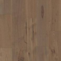 Gray Wood Flooring Shaw Castlewood Hickory 7-1/2" Wide Wire Brushed Engineered Hardwood Grayfriar