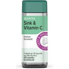 C-vitaminer Vitaminer & Mineraler Gevita Sink & Vitamin C tabletter