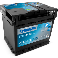 Kjøretøybatterier bilbatteri Batterier & Ladere Sønnak Batteri Bilbatteri Start/Stopp SL550 EFB Exide