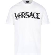 Versace Tops Versace 'Barocco' Logo T-Shirt White