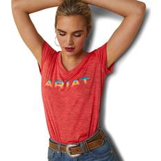 Ariat Equestrian T-shirts & Tank Tops Ariat Womens Laguna Logo Top Aura Orange