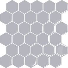 Fliser & Klinker Selvklebende flis, grå Hexagon