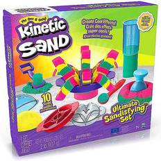 Magic Sand Kinetic Sand Ultimate Set, 2lb of Pink, Yellow Teal Play 10 Molds Tools, Sensory Toys for Kids Ages 7