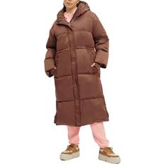 S Coats UGG Keeley Long Puffer Coat - Dark Chestnut