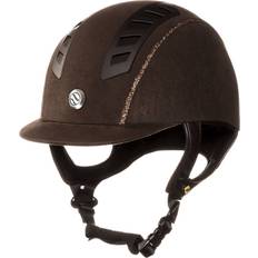 Back On Track Rider Gear Back On Track EQ3 MIPS Reithelm mit Microfaser Brown 057 Women;Men