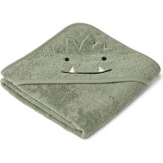Liewood Babyhåndkler Liewood albert hooded towel-7300 faune green håndkle unisex one size