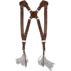 Double Harness 2 Cameras Leather Shoulder Strap