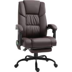 Leathers Furniture Vinsetto High Back Massage Desk Office Chair 47.2"
