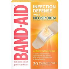 Bandage & Compress Band-Aid Infection Defense Medicated Bandages Neosporin 20-pack