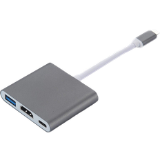 Usb 3.0 til hdmi adapter Capture- & TV-kort INF USB C - USB A 3.0/HDMI/USB C PD M-F Adapter