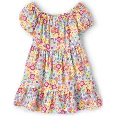 The Children's Place Girls Tiered Dress - Floral Rose Pottery