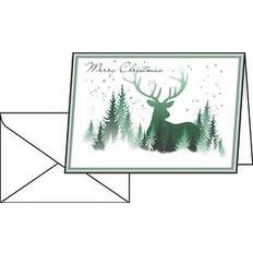 Glückwunschkarten & Einladungskarten Sigel 25 Weihnachtskarten Christmas Forest DIN A6
