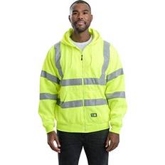 Berne Work Jackets Berne Class Hi-Vis Thermal-Lined Zip-Front Hooded Sweatshirt