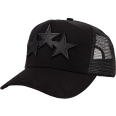 Amiri Clothing Amiri 3 Star Trucker Hat - Black