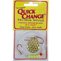 Wedges & Hexes Quick Change Diamond Spinner Rig Gold Hook