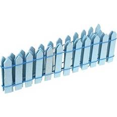 Miniature Wood Picket Fence 36-Inch Blue