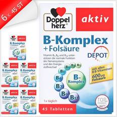 Doppelherz aktiv B-Komplex + Folsäure Depot 45