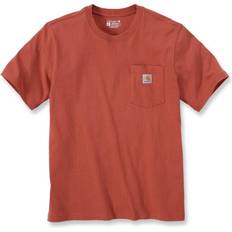 Carhartt Herre T-skjorter Carhartt k87 pocket s/s t-shirt terracotta