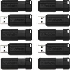 Verbatim PinStripe 64GB USB 2.0 (10-Pack)