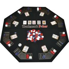 Poker Tables Table Sports Trademark Poker Foldable Texas Hold 'em Set with Carrying Case