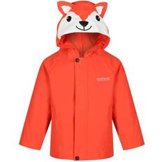9-12M Regenjacken Regatta Kid's Animal Print Waterproof Jacket - Magma Fox