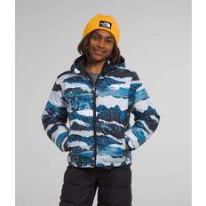 M Jackets Children's Clothing The North Face Boys’ Reversible Mt Chimbo Full-Zip Hooded Water-Repellent Kids XXL18/20 Optic Blue Mountain Traverse Print