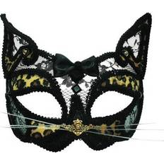 Augenmasken Bristol Novelty Leo Cat Maske schwarz