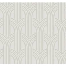 Seabrook Designs Etten Studios Diamond Stripe Glass Beaded Unpasted Wallpaper Pearlescent