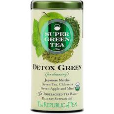 The Republic of Tea Organic Detox Green SuperGreen Tea Bags 36 1