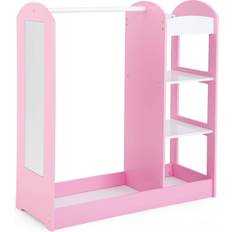 Kid's Room Bed Bath & Beyond Overstock Kids Hanging Armoire Dresser Dress up Storage Closet Mirror Pink