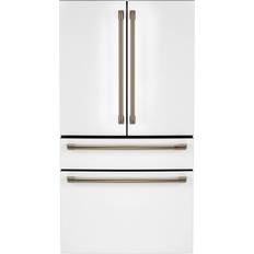 White french door refrigerator Cafe CGE29DP French White