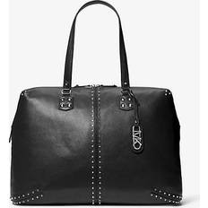 Michael Kors Weekender Michael Kors MK Astor Extra-Large Studded Leather Weekender Bag Black