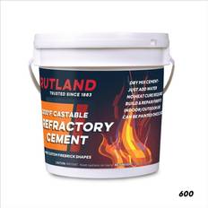 Bricks & Paving Rutland 12-1/2 lbs. Castable Refractory Cement Tub