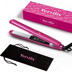 Pink Hair Straighteners Terviiix Mini Flat Iron for Travel, 1/2''