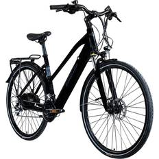 Damen E-Citybikes Zündapp Trekking Z810 700c 28 inch - Black/Gray Damcykel