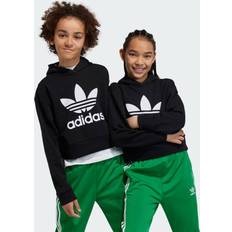 Adidas Hoodies Children's Clothing adidas Adicolor Cropped Hoodie Black