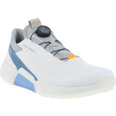Ecco Men Golf Shoes ecco BIOM Hybrid BOA Men's Golf Shoe, White/Blue, Spikeless Club