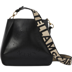 Imitert skinn Vesker Stella McCartney Logo Shoulder Bag - Black