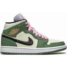 Nike Air Jordan 1 Mid SE W - Dutch Green/Black/Barely Green/Arctic Pink
