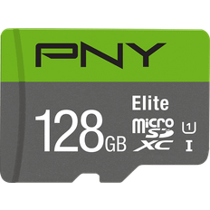 Memory Cards PNY Elite microSDXC Class 10 UHS-I U1 100MB/s 128GB +Adapter